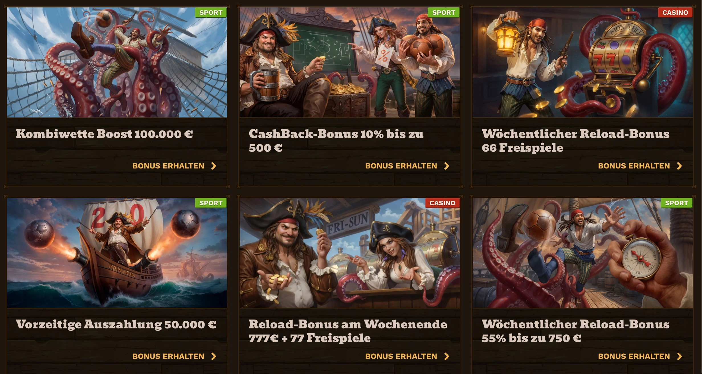 Bonusangebote sorgen für einen starken Start – Fat Pirate Casino